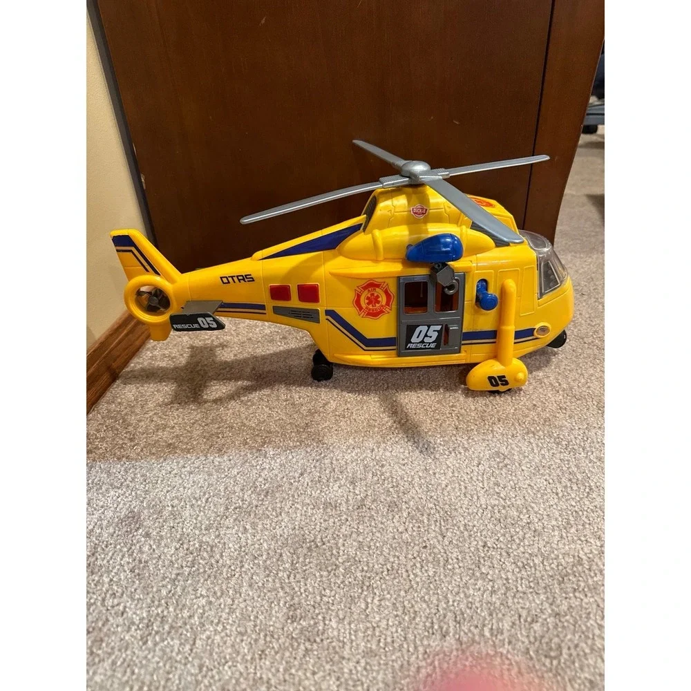 Dickie Toys Air Rescue Helicopter Yellow with Sounds and Lights Effect